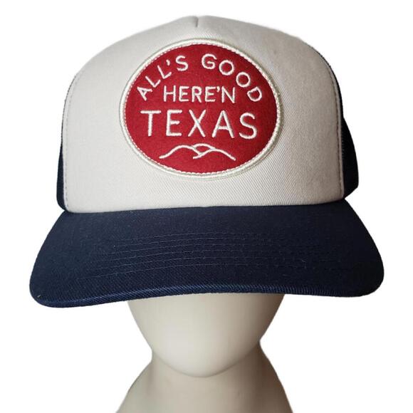 Texas Hill Country Provisions Men's OS Good in Texas Snapback Trucker Hat - Picture 1 of 6
